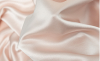Tessuto Satinato 74% Acetato 26% Poliestere 220gsm, Tessuto Pesante Lucido e Vellutato con Finitura Lucida per Abiti da Sposa