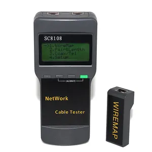 SC8108 STP UTP Ca5e Cat6 רשת Lan אורך כבל Tester מטר UTP כבל אורך Tester