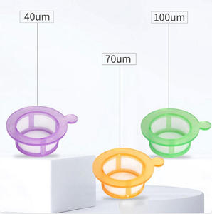 Cenlee Malla Filtrante Celular Desechable para Esterilización 40m 70m 100m, Tamiz Celular, Consumibles para Cultivo Celular, Suministros <span class=keywords><strong>de</strong></span> Laboratorio con Tapa a Presión - Product Image 6