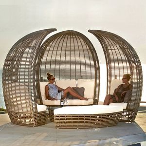 Tumbona de ratán, tumbona de aluminio, tumbona, cama de día, playa, Hotel, piscina, muebles, Salón al aire libre - Product Image 2