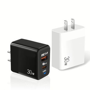 Cargador Rápido USB de 30W A+C, Cargador de Pared con QC3.0 Tipo C para Teléfonos Inteligentes - Product Image 6