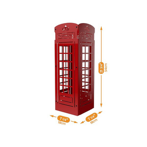 Porte-parapluies autoportant en métal moderne, finition thermolaquée, design boîte aux lettres, pour la décoration intérieure et le <span class=keywords><strong>rangement</strong></span> simple des parapluies - Product Image 2