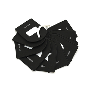 Carte éducative en Silicone de qualité alimentaire, forme géométrique bébé Silicone sans BPA enfants carte d'apprentissage <span class=keywords><strong>Montessori</strong></span> développer l'intelligence - Product Image 2