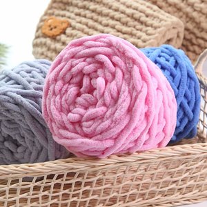 1-Ply Chunky Fil à Tricoter pour Couvertures-Bulk DIY Craft <span class=keywords><strong>Laine</strong></span> pour Écharpes Chapeaux et Pantoufles Vente en Gros - Product Image 1