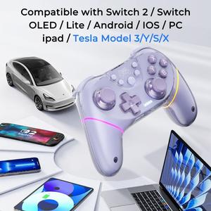 Controles de <span class=keywords><strong>Juego</strong></span> con Joystick de Doble Efecto Hall <span class=keywords><strong>para</strong></span> Switch 2 / PC / <span class=keywords><strong>iPad</strong></span> / Tesla Model 3/Y/S/X - Product Image 5