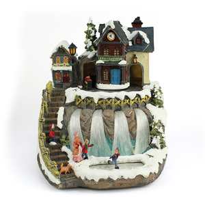 Figurines Led en polyrésine Maisons villageoises <span class=keywords><strong>de</strong></span> Noël pour la <span class=keywords><strong>décoration</strong></span> - Product Image 3