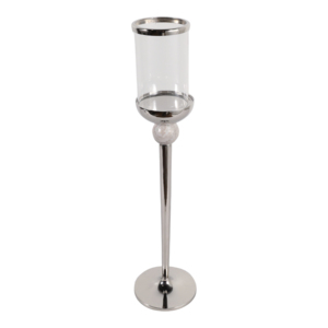 Portacandele in Vetro per Candele a Colonna, Design Contemporaneo, Centrotavola Decorativo per Uso su Tavolo - Product Image 4