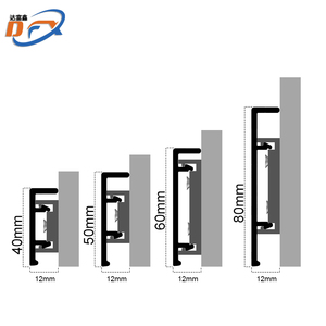 <span class=keywords><strong>Plinthe</strong></span> moderne en alliage d'aluminium de 4 cm de hauteur, durable, en stock, avec installation facile, finition anodisée, pour usage aéroportuaire - Product Image 2