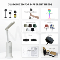 Lampe de bureau LED haut de gamme OEM ODM avec ventilateur, marque privée, CRI élevé RA97, pour l'éclairage domestique, les restaurants et le marché de la vente au détail