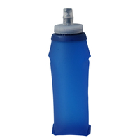 Bouteille pliable en silicone de 600 ml, gourde pliable sans BPA, bouteille souple pour la course à pied et les sports, gourde en plastique
