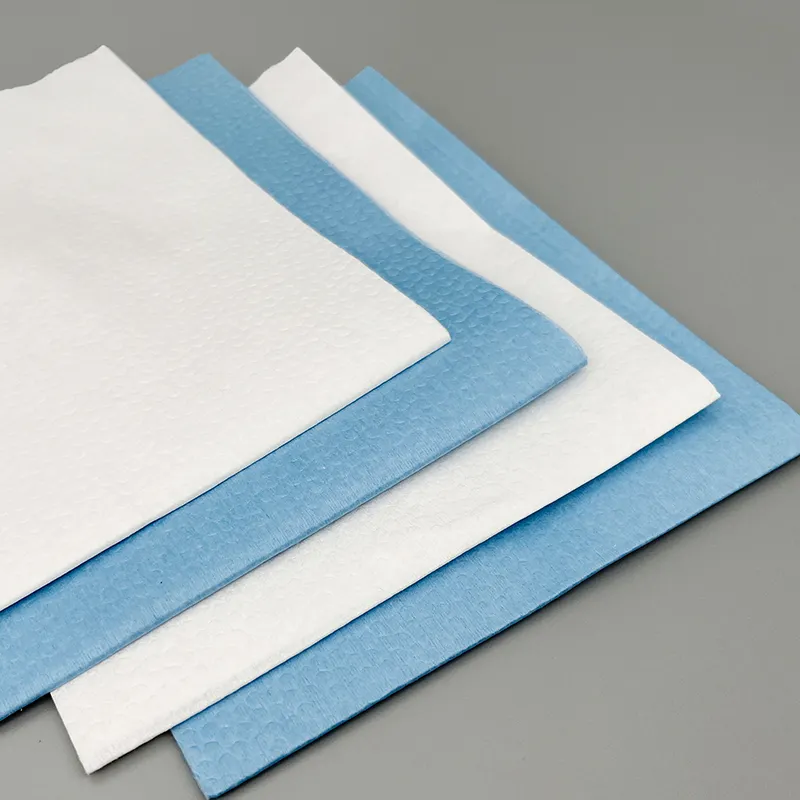 Kostenlose Probe benutzer definierte Hoch leistungs tücher Reinigung industrielle Vliesstoffe blaue Papier tuch Industrie papierrolle