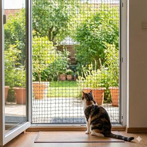 Balkonlar İçin Kedi Koruma Filesi, Özelleştirilmiş Boyutlar 2*75m Güçlü Çelik Tel Takviyeli - Product Image 5