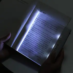 Nieuwe Plaatlamp Creatieve Led Leesboek Licht Oogbescherm Batterij Nachtlampje School Leeslampje Briefpapier Voor Student