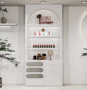Exhibidor de Cosméticos para Salón de Belleza LE, Mueble de Exhibición con Acabado Pintado, Moderno y Sencillo, Vitrina con Forma Especial para Cuidado de la Piel y Esmalte de Uñas - Product Image 4