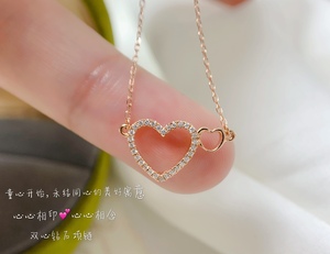 Xinfly Custom 18K Solid Gold Luxury Bridal Jewelry Set Heart Shape Natural Diamond for Weddings Parties Classic for Gifts - Product Image 3