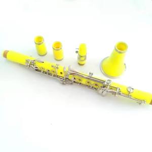 <span class=keywords><strong>Clarinete</strong></span> ABS Amarillo en Oferta con Llaves Niqueladas Bb17 <span class=keywords><strong>Clarinete</strong></span> Tono BB - Product Image 6