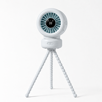 Ventilateur de poussette Octopus en gros avec flux d'air à grand angle de 90 degrés et pattes d'octopus flexibles pour chambre d'enfant, chevet et bureau