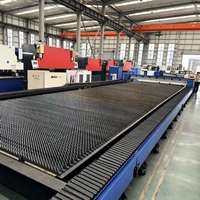 Machine de découpe laser à fibre ultra grand format 12025 sur rail au sol 12000W pour la découpe de longues plaques métalliques