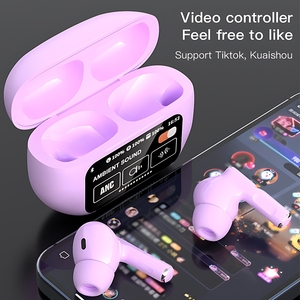 Tai nghe nhét tai không dây TWS A9 Plus ANC ENC V5.4 Tai nghe chơi game tai nghe nhét tai thông minh TWS mini âm thanh nổi có màn hình cảm ứng - Product Image 4