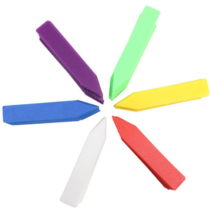 Étiquettes de plantes de jardin en plastique, 6 couleurs, 4 pouces, marqueurs de pépinière durables pour plantes en pot - Product Image 1