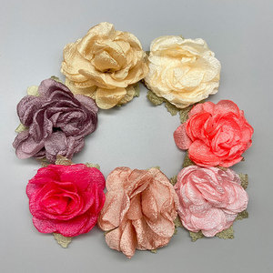 Rosas Artificiales de Tela para Accesorios de Boda, Zapatos, Bolsos, Decoraciones de Ropa, Hechas a Mano, con Patrón de Camelia - Product Image 2