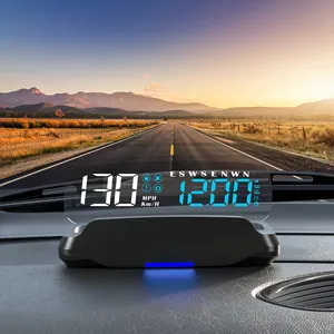 WIIYII hud mirror display C7 gps popolare tachimetro hud display orologio bussola head up display per auto