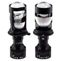 Phares de voiture LED 50W chauds Y5 H4 projecteur lumière Mini ventilateur 6000K température de couleur pour IX35 X1 A3 X4 X6 Golf A7 X3 X5 avant
