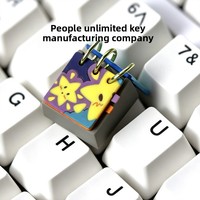 Cute Keycap Series Desk Calendars Original Personality-Driven Resin Keycaps Mechanical Keyboards Replaceable Single ESC Key Gift