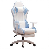 Chaise de Gaming de Luxe Pliable avec Repose-Pieds, Design Convertible en Cuir PU, Chaise de Gamer Moderne Extensible, Vente en Gros