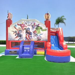 Structure gonflable <span class=keywords><strong>Spiderman</strong></span> pour intérieur et extérieur, avec toboggan et château rebondissant - Product Image 3