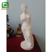 Sculpture de Vénus à bras cassé en marbre, artisanale, moderne, gravée et personnalisée, en stock