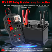 Testeur de relais de voiture JFIND JF107 4PIN 5PIN 12V 24V électronique Automotive-Universal Motorcycles Battery Analyzer Outil de diagnostic