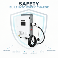 Station de recharge DC 30 kW CCS2 pour véhicules électriques, chargeur rapide double pistolet, OCPP 1.6J, paiement RFID, IP54, pour flotte, commercial, programmation de la recharge, WiFi