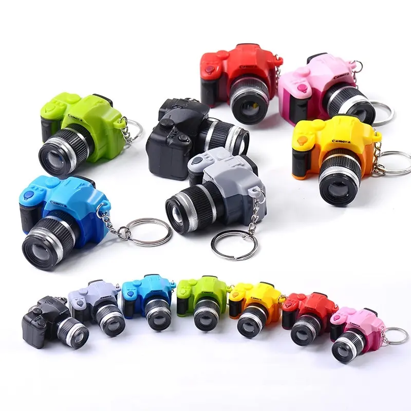 Led Kreative Kamera Blinkende Spielzeuge Für Kinder Digital kamera Schlüssel bund Leuchtender Ton Blitzlicht Anhänger Tasche Zubehör T-0174