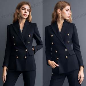 Custom Apparel High Quality Classy <strong>Ladies</strong> Business Suits Short Double Breasted Blazer Women's Suits <strong>Tuxedo</strong> Woman Blazer <strong>Jacket</strong> - Product Image 3