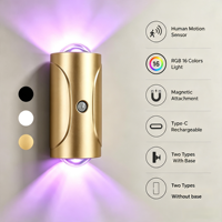 Lampe LED d'Ambiance Maison 16 Couleurs Dégradées Triple Induction pour Configuration Gaming