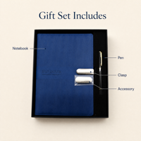 Ensemble cadeau personnalisé de carnet A5 et stylo avec boîte, kit de journal en cuir PU relié pour les affaires