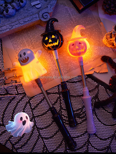Varita Luminosa LED de Halloween, Juguete con Luz de Calabaza y Cabeza de Esqueleto, Juguete LED para Fiestas Infantiles de Halloween - Product Image 5