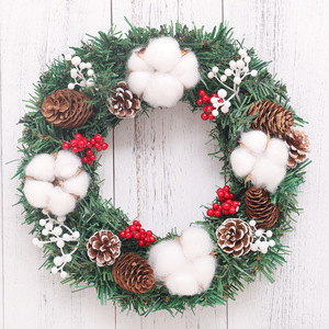 Guirlande <span class=keywords><strong>de</strong></span> fleurs artificielles en PVC luxueuse, élégante, pour <span class=keywords><strong>décoration</strong></span> intérieure/extérieure, ornement suspendu pour Noël - Product Image 5