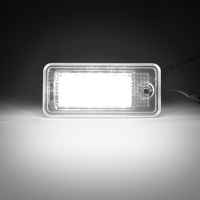 2 pièces, 18 LED super lumineuses, éclairage de plaque d'immatriculation pour Audi A3 S3 A4 S4 B6 A6 C6 A8 Q7 RS4, visibilité nocturne améliorée pour voiture