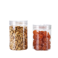 Voedselveilige opbergcontainers met gouden deksel, luchtdichte plastic pot voor Goji-bessen, rode dadels, gedroogd fruit, vitaminen en supplementen