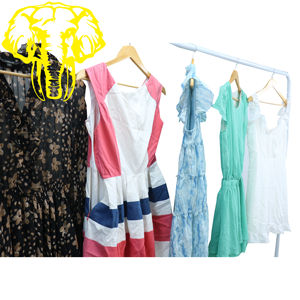 Vestido de <span class=keywords><strong>segunda</strong></span> <span class=keywords><strong>mano</strong></span>, ropa al por mayor para mujer, ropa de verano de algodón y poliéster, <span class=keywords><strong>compra</strong></span> de artículos a granel para reventa - Product Image 5