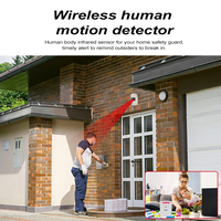 Système de sécurité à domicile Capteur de détection de mouvement intelligent Dispositif de protection antivol Sirène forte Système d'alarme automatique