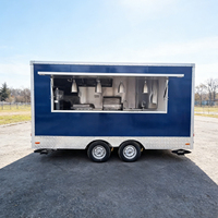 Remorque alimentaire mobile multifonction à vendre, entièrement équipée, chariot de cuisine de rue, remorque de cuisine commerciale, conception personnalisée