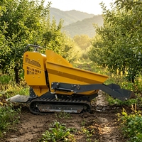500kg Mini-Hebe-Dumper KC500 CE-Zertifizierter Selbstladender Raupenkipper für Garten und Obstgarten