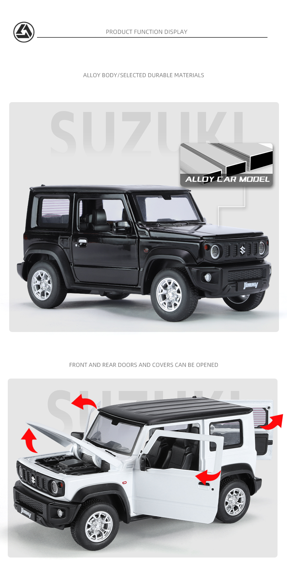 DISM 1/43 Jimny550 Half l Door ホワイト 1/24 Suzuki Jimny (JA11-5) (1995) Plastic Model