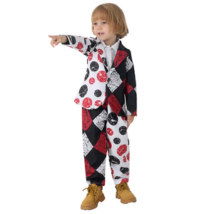 Costume de Clown pour Enfants Garçons et Filles, Tenue de Bouffon de Cirque pour Fête d'Halloween, Déguisement de <span class=keywords><strong>Carnaval</strong></span> Amusant Ensemble Complet - Product Image 4