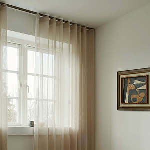 Rideau transparent sur mesure, rideaux blancs intelligents très populaires pour le salon, prix de gros d'usine - Product Image 2