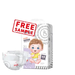 Free Sample Diapers Medium New Born Baby Diapers Children Diaper Non Woven Fabric ISO OEM ODM Disposable Printed Soft Non-woven