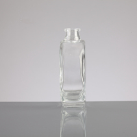 Recyclable 500ml Boule Forme Col Court Verre Spiritueux Liqueur Bouteille Paquet Vin Boisson Vodka Gin Brandy Bouteille